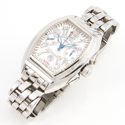 Lot 83 - Mans Metal Bracelet Watch, Franck Muller, Conquistador King, Chronograph, Automatic, Swiss