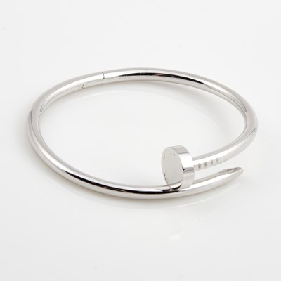 Lot 105 - Gold Rigid Bracelet, 18K 21 dwt., bears signature Cartier