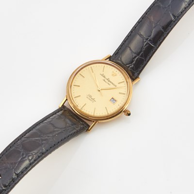 Lot 138 - Mans Gold Wrist Watch, Jules Jurgensen, Quartz, 14K