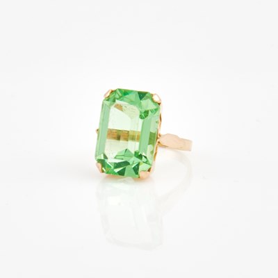 Lot 174 - Gold and Stone Ring, 14K 4 dwt. all