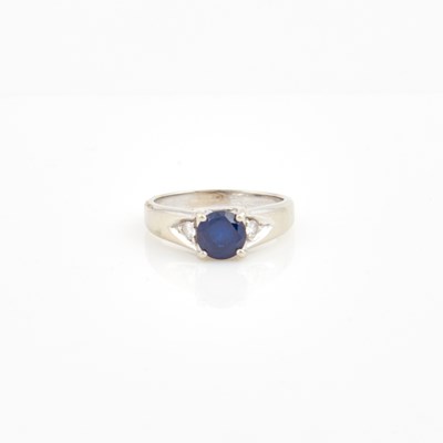 Lot 182 - Diamond and Stone Ring, 14K 2 dwt. all