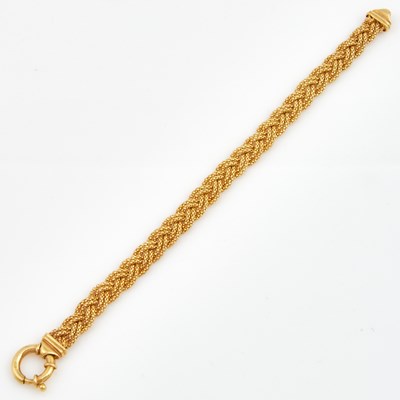 Lot 229 - Gold Flexible Bracelet, 14K 8 dwt.