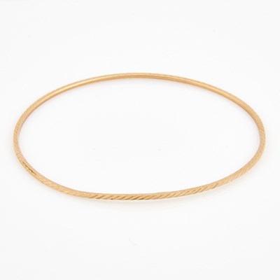 Lot 245 - Gold Rigid Bracelet, 10K 1 dwt.