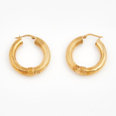 Lot 278 - Two Gold Earrings, 14K 4 dwt.
