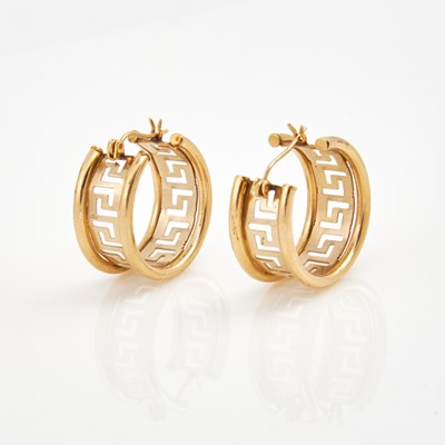 Lot 279 - Two Gold Earrings, 14K 3 dwt.