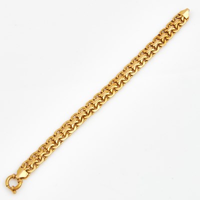 Lot 282 - Gold Flexible Bracelet, 14K 6 dwt.