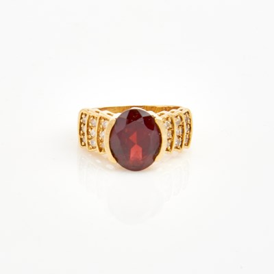 Lot 288 - Gold and Stone Ring, 14K 5 dwt. all