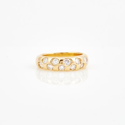 Lot 345 - Diamond Ring, 10 diamonds about 1.00 ct., 14K 5 dwt.