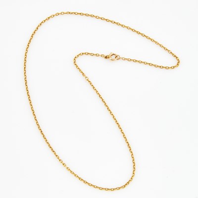 Lot 372 - Gold Neck Chain, 14K 2 dwt.