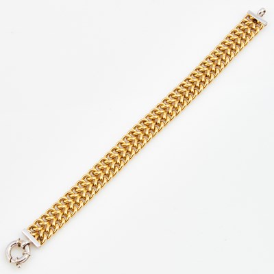 Lot 377 - Gold Flexible Bracelet, 18K 12 dwt.
