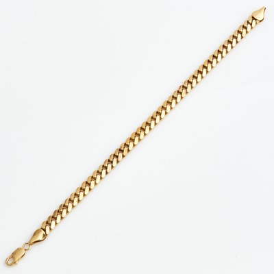 Lot 396 - Gold Flexible Bracelet, 10K 15 dwt.