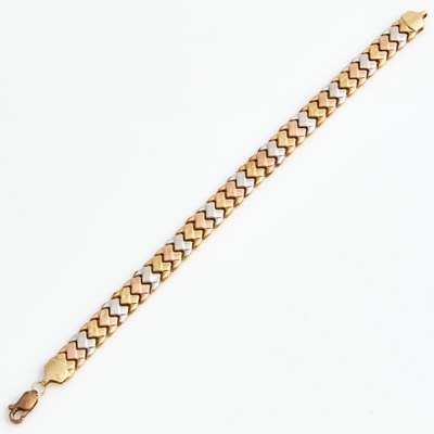 Lot 399 - Gold Flexible Bracelet, 14K 5 dwt.