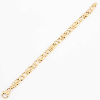 Lot 415 - Gold Flexible Bracelet, 14K 12 dwt., damaged
