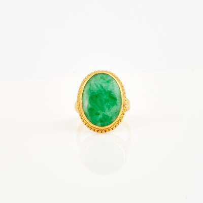 Lot 444 - Gold and Stone Ring, 22K 4 dwt. all