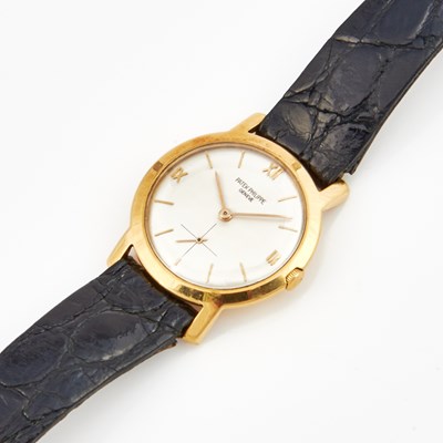 Lot 445 - Mans Gold Wrist Watch, 18 Jewels, Patek Philippe, 18K