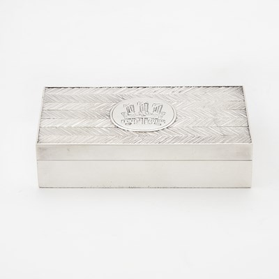 Lot 300 - Gerald Benney Sterling Silver Prince of Wales Jewelry Box