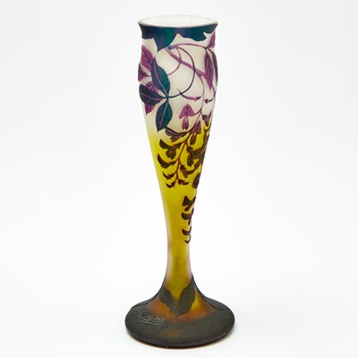 Lot 225 - Richard Art Nouveau Acid-Etched Cameo Glass Vase