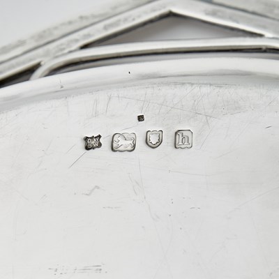 Lot 3105 - Edwardian Sterling Silver Two-Handled Tray