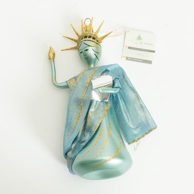 Lot 390 - Glass Statue of Liberty Ornament
