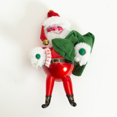 Lot 389 - Santa Clause Glass Tree Ornament