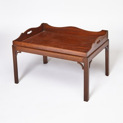 Lot 131 - George III Style Mahogany Tray on Stand