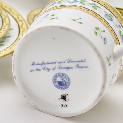 Lot 329 - Raynaud Porcelain “Morning Glory” Part Dinner Service