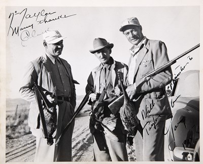 Lot 101 - Clark Gable, Gary Cooper, and Ernest Hemingway hunt in Sun Valley