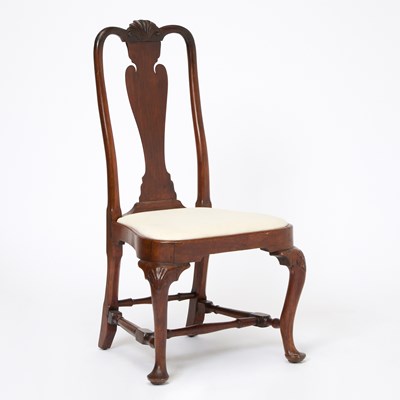 Lot 91 - Queen Anne Mahogany Side Chair