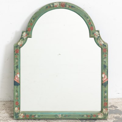 Lot 58 - Painted Decorated Mirror