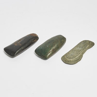 Lot 151 - Three Chinese Archaic Stone Axe Blades