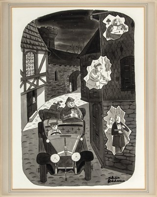 Lot 170 - Original Charles Addams artwork for How to murder a Rich Uncle.