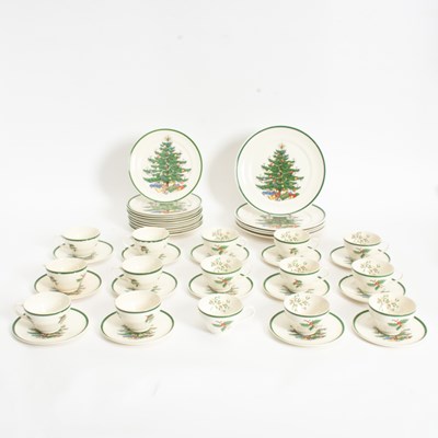 Lot 6 - Plummer Christmas Pattern Partial Dinner Service