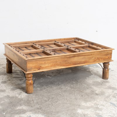 Lot 113 - Rustic Door Top Coffee Table