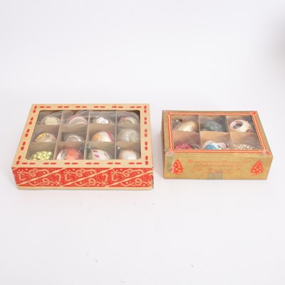 Lot 19 - Assorted Group of Boxed Christmas Ornaments