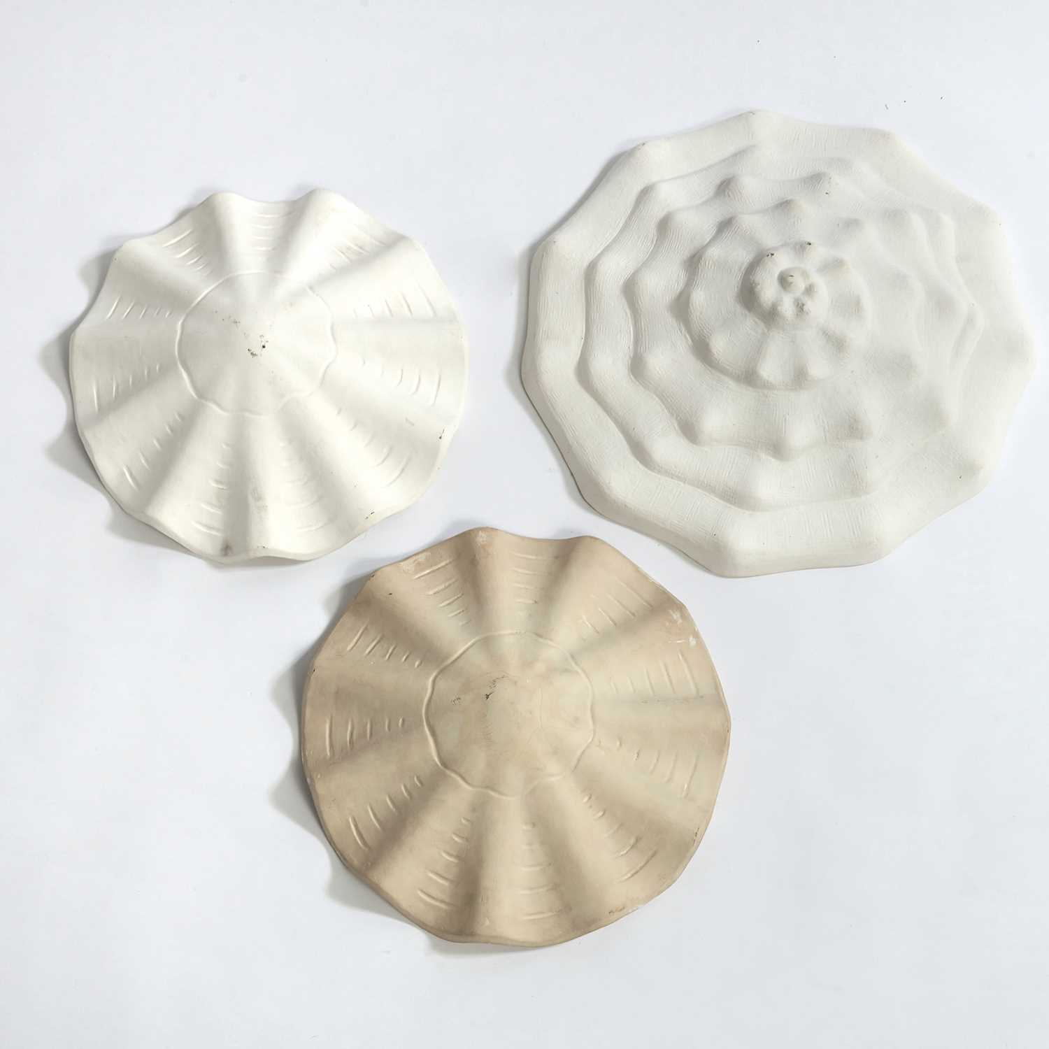 Lot 242 - Three Frances Elkins "Plafonnier" Plaster Chandeliers