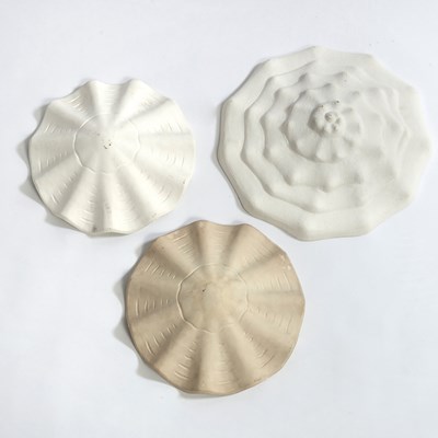 Lot 242 - Three Frances Elkins "Plafonnier" Plaster Chandeliers