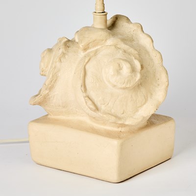 Lot 243 - Pair of Frances Elkins Plaster Shell Lamps