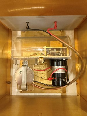 Lot 90 - Patek Philippe Brass Solar Desk Clock