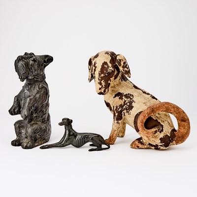 Lot 119 - Three Figures of Dogs