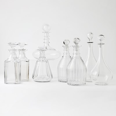 Lot 101 - Six Baccarat Glass Decanters
