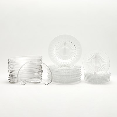 Lot 97 - Val St. Lambert Glass Part Dinner Service