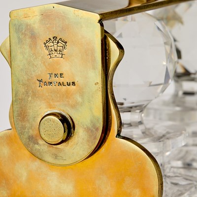Lot 89 - Brass and Glass Tantalus