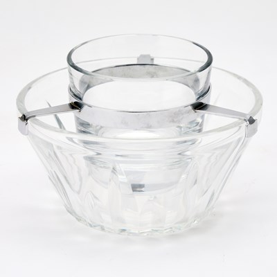 Lot 91 - Baccarat "Biarritz" Pattern Glass Caviar Bowl