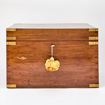 Lot 181 - Victorian Brass-Mounted Mahogany Box