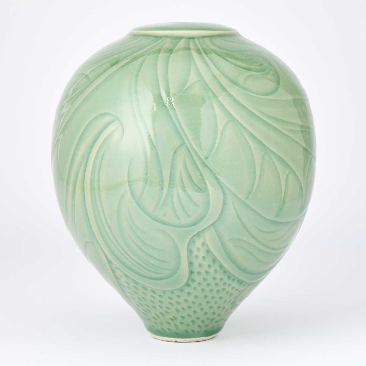 Lot 92 - Korean Style Celadon Glazed Vase