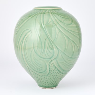 Lot 92 - Korean Style Celadon Glazed Vase