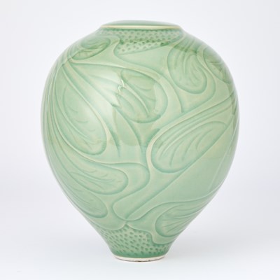 Lot 92 - Korean Style Celadon Glazed Vase