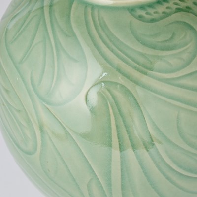 Lot 92 - Korean Style Celadon Glazed Vase