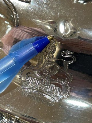 Lot 43 - George III Sterling Silver Covered Soup Tureen