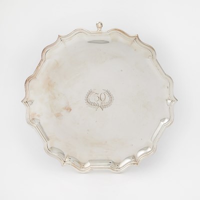 Lot 55 - English Sterling Silver Salver